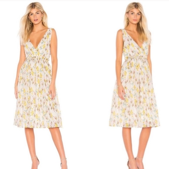 Line & Dot Dresses & Skirts - Line & Dot Fleur Dress Floral Cotton White M NWT